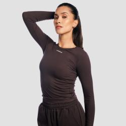 GymBeam Dámske tričko s dlhým rukávom Aura Tee Brown