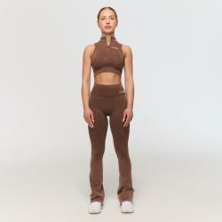 GymBeam Dámské bezešvé kalhoty Fierce Brown