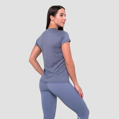 GymBeam Mesh Essence Denim Blue dámské tričko
