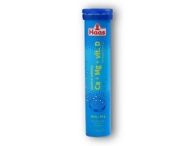 Haas Ca + Mg + vitamin D 20 šumivých tablet