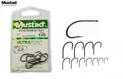 Háček Mustad Oshaughnessy Bait vel.2 / 10ks