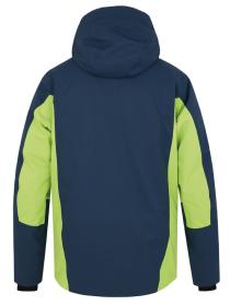 Hannah Kelton midnight navy/lime green 2022 pánská lyžařská bunda + šátek Kilpi