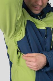 Hannah Kelton midnight navy/lime green 2022 pánská lyžařská bunda + šátek Kilpi
