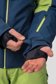 Hannah Kelton midnight navy/lime green 2022 pánská lyžařská bunda + šátek Kilpi