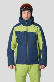 Hannah Kelton midnight navy/lime green 2022 pánská lyžařská bunda + šátek Kilpi