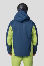 Hannah Kelton midnight navy/lime green 2022 pánská lyžařská bunda + šátek Kilpi