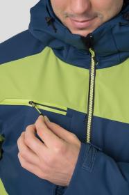 Hannah Kelton midnight navy/lime green 2022 pánská lyžařská bunda + šátek Kilpi