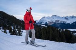 Hannah Rebeca high risk red 2022 dámský zimní kabát + šátek Kilpi