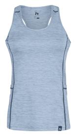 Hannah Rina pearl blue mel 2023 singlet dámské rychleschnoucí tílko Hannah Rina pearl blue mel 2023 singlet dámské rychleschnoucí tílko
