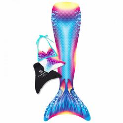 Happy Tails Set mořská panna BLUE CORAL a monoploutev