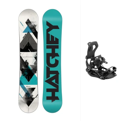 Hatchey Neon unisex snowboard + Hatchey Fastec+ snowboardové vázání