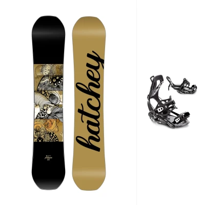 Hatchey Platinum snowboard + Raven Fastec FT360 black snowboardové vázání