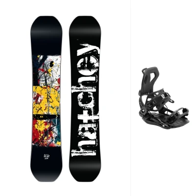 Hatchey Rust snowboard + Hatchey Fastec+ snowboardové vázání