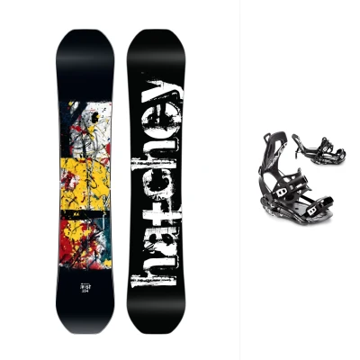 Hatchey Rust snowboard + Raven Fastec FT360 black snowboardové vázání