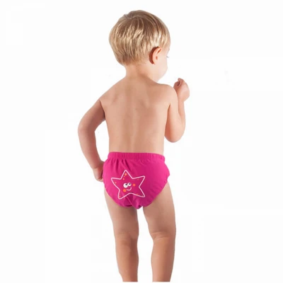 Head AQUA NAPPY růžové dětské plavky