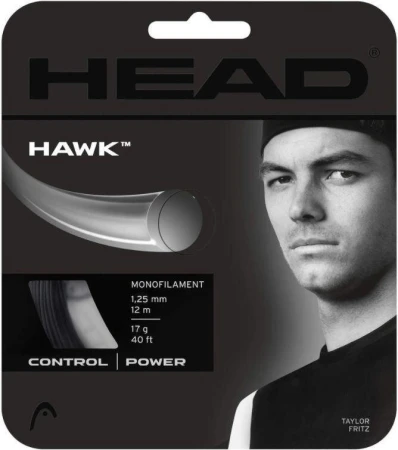 Head Hawk tenisový výplet 12 m černá Head Hawk tenisový výplet 12 m černá