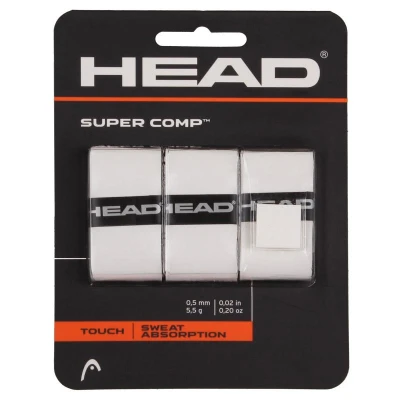 Head Super Comp overgrip omotávka tl. 0,5 mm bílá Head Super Comp overgrip omotávka tl. 0,5 mm bílá