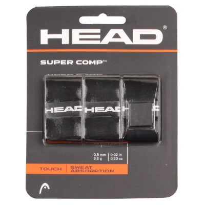 Head Super Comp overgrip omotávka tl. 0,5 mm černá