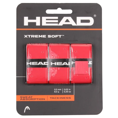 Head XtremeSoft 3 overgrip omotávka tl. 0,5 mm červená