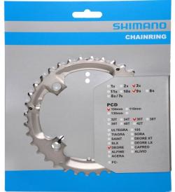 Helios Race S.r.o. Převodník Shimano Deore M532 36ZUBŮ 3x9 Stříbrný Helios Race S.r.o. Převodník Shimano Deore M532 36ZUBŮ 3x9 Stříbrný