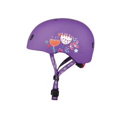 LED Floral purple M (52-56 cm) inline helma
