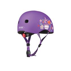 LED Floral purple M (52-56 cm) inline helma