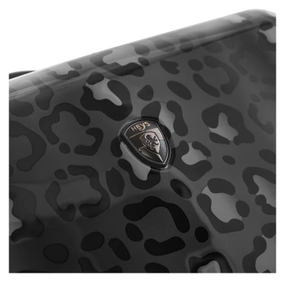 Heys Black Leopard S kufr + kosmetická taštička zdarma