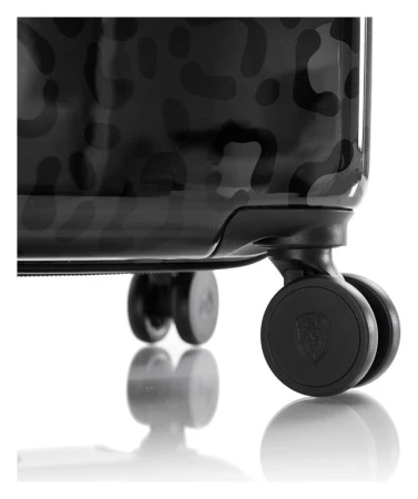 Heys Black Leopard S kufr + kosmetická taštička zdarma
