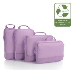 Heys Ecotex Compression Packing Cube 4 Pc Set Black Onyx