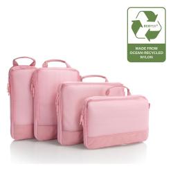 Heys Ecotex Compression Packing Cube 4 Pc Set Green Moss