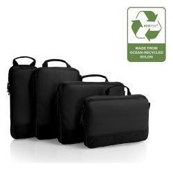 Heys Ecotex Compression Packing Cube 4 Pc Set Green Moss