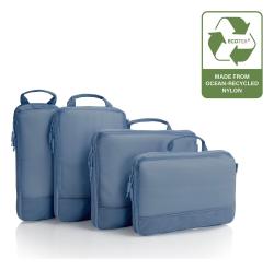 Heys Ecotex Compression Packing Cube 4 Pc Set Green Moss