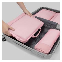 Heys Ecotex Compression Packing Cube 4 Pc Set Green Moss