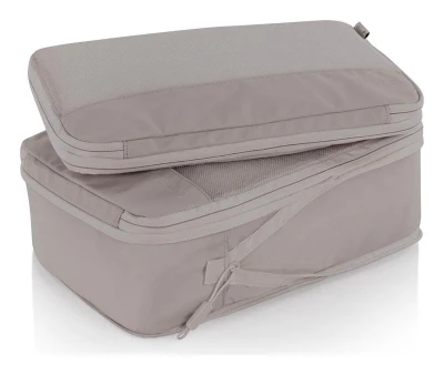Heys Ecotex Compression Packing Cube 4 Pc Set Lilac Blossom