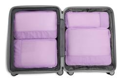 Heys Ecotex Compression Packing Cube 4 Pc Set Lilac Blossom