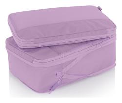 Heys Ecotex Compression Packing Cube 4 Pc Set Lilac Blossom