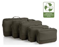 Heys Ecotex Packing Cube 5 Pc Set Green Moss