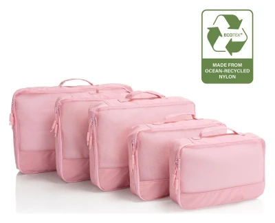 Heys Ecotex Pink Sand 5dílná sada balicích kostek