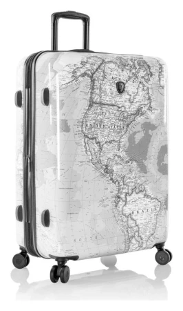 Heys Journey 3G L Black/White Map kufr + sleva 400,- na příslušenství Heys Journey 3G L Black/White Map kufr + sleva 400,- na příslušenství