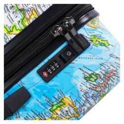 Heys Journey 3G L Blue Map kufr + sleva 400,- na příslušenství