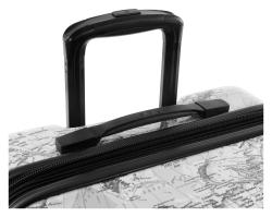 Heys Journey 3G M Black/White Map kufr + kosmetická taštička zdarma