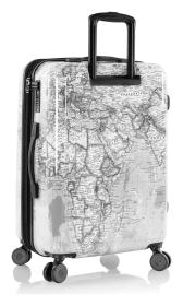 Heys Journey 3G M Black/White Map kufr + kosmetická taštička zdarma