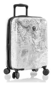 Heys Journey 3G S Black/White Map kufr + kosmetická taštička zdarma