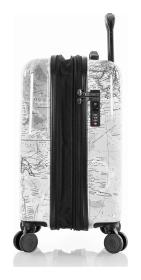 Heys Journey 3G S Black/White Map kufr + kosmetická taštička zdarma