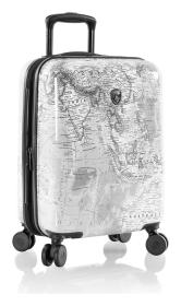 Heys Journey 3G S Black/White Map kufr + kosmetická taštička zdarma