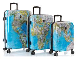 Heys Journey 3G S,M,L Blue Map sada kufrov + zľava 1000,- na príslušenstvo