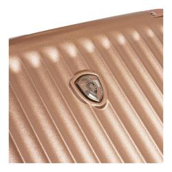 Heys Luxe L Rose Gold kufr + kosmetická taštička zdarma