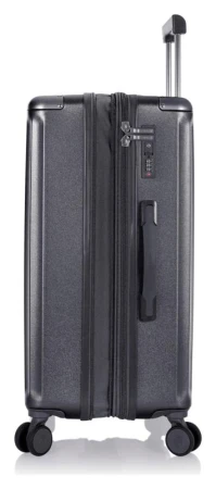 Heys Luxe M Gunmetal kufr + kosmetická taštička zdarma