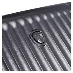 Heys Luxe M Gunmetal kufr + kosmetická taštička zdarma