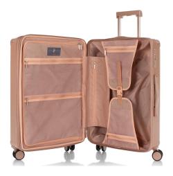 Heys Luxe M Rose Gold kufr + kosmetická taštička zdarma